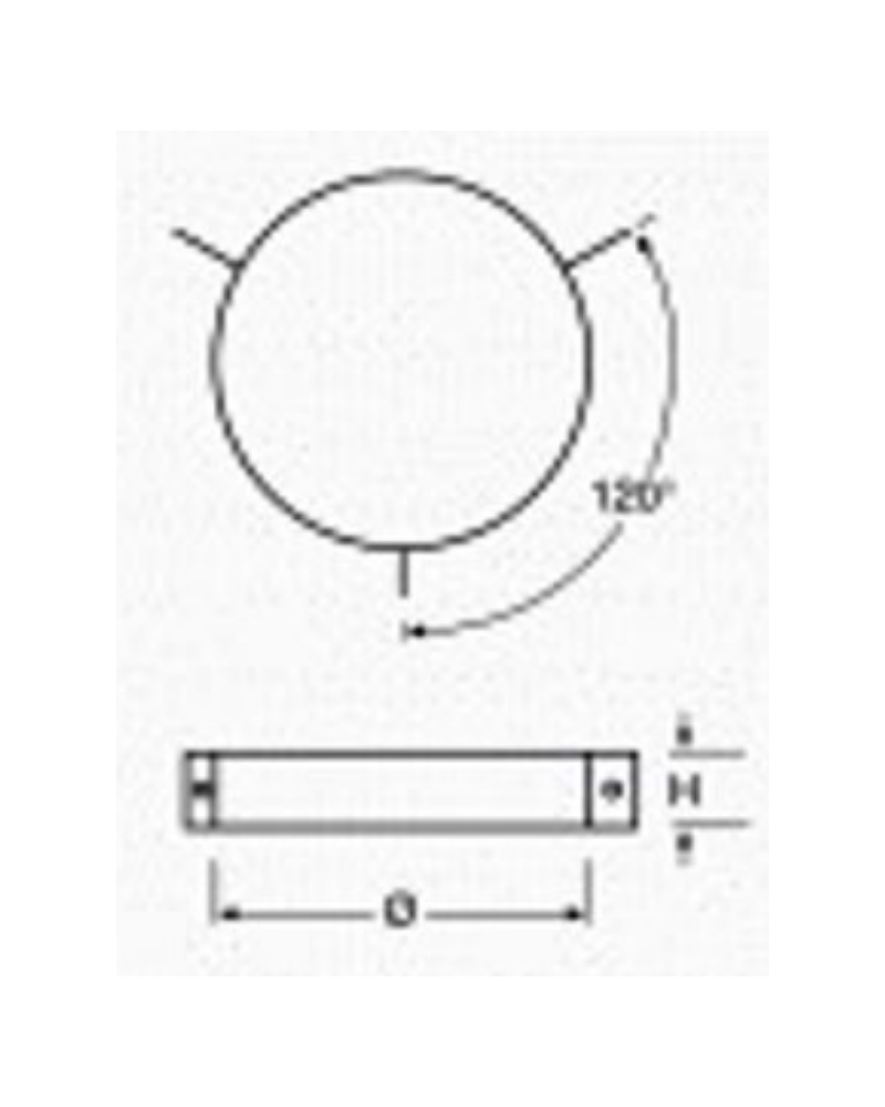 Abrazadera Vientos INOX Para Tubos Doble Pared 100 150mm